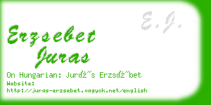 erzsebet juras business card